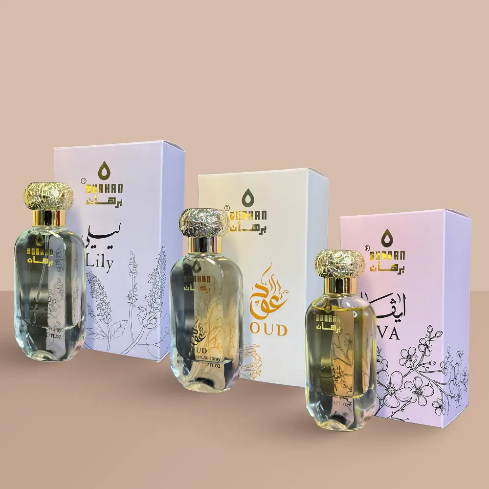 مجموعة العطور الفاخرة: ايڤا - ليلي - عود